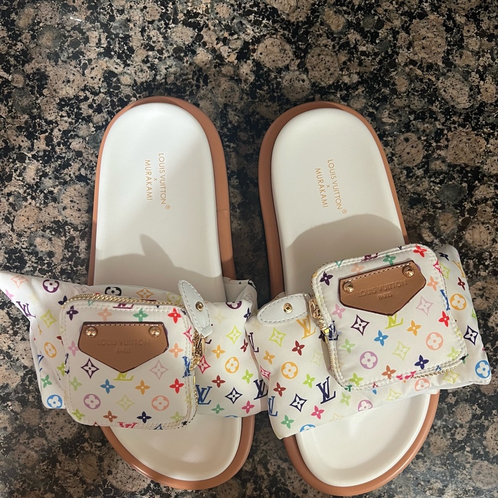 Boutique 9 White and Brown Sandals with Comfortable Design